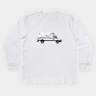 Lenox Hill Hospital ambulance Kids Long Sleeve T-Shirt